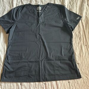 Cherokee grey scrub top large